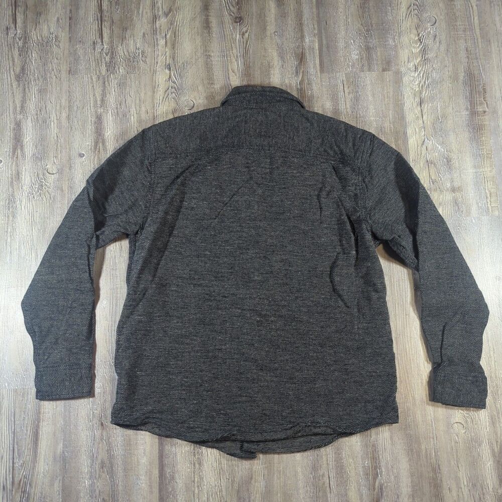 Genuine Dickies Shirt Mens Size Medium Heavyweight Tweed Grey Long Sleeve - Picture 8 of 15